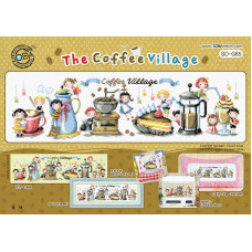 SO-G65 SODA Stitch Схема для вишивки рахунковим хрестиком - Кавове село The Coffee Village, папір