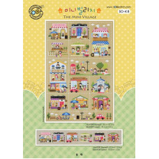 SO-K8 SODA Stitch Схема для вишивки рахунковим хрестиком - Міні селище THE MINI VILLAGE, папір