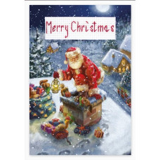 (S)P-93 З Різдвом. Luca-S. Набір для виготовлення листівки повна збірка з вишивкою