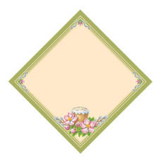СПВ_209 Virena Заготовка для вишивки бісером - Серветка Великодня 19x26 см (габардин)