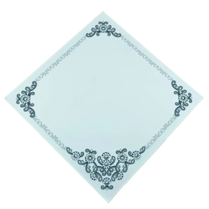 СПВ_214 Virena Заготовка для вишивки бісером - Серветка весільна 40x40 см (габардин)