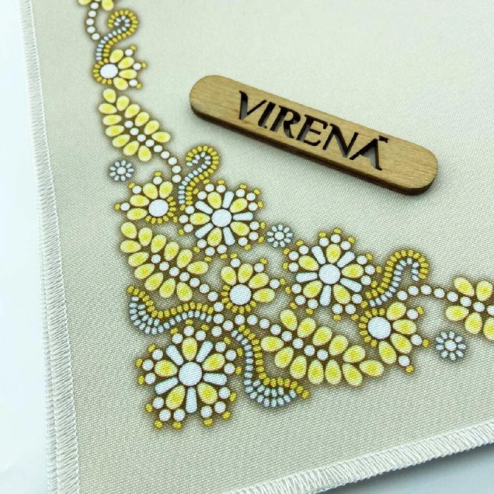 СПВ_218 Virena Заготовка для вишивки бісером - Серветка декоративна 40x40 см, габардин