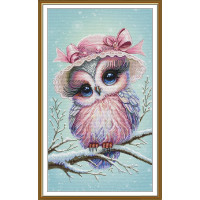 СР3469 Нова Слобода Набір для вишивки рахунковим хрестиком - Ось,я така 29x51 см, Aida 16 (канва з фоном)