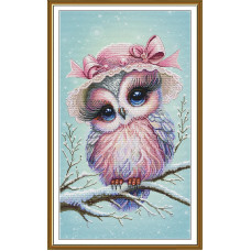 СР3469 Нова Слобода Набір для вишивки рахунковим хрестиком - Ось,я така 29x51 см, Aida 16 (канва з фоном)