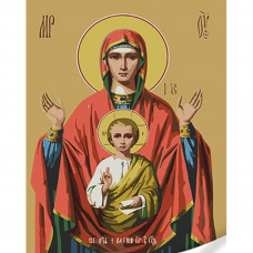 SS1137 Ікона Знамення Божої Матері, 30х40 см. Strateg. Картина за номерами (Стратег)