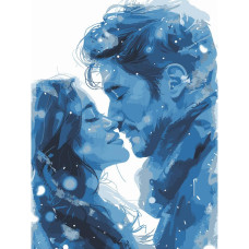 SS1246 Strateg Картина за номерами - Strateg Закохані взимку 30x40 см (Стратег)