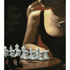 SS6471 Гра в шахи, 30x40 см. Strateg. Картина за номерами (Стратег)