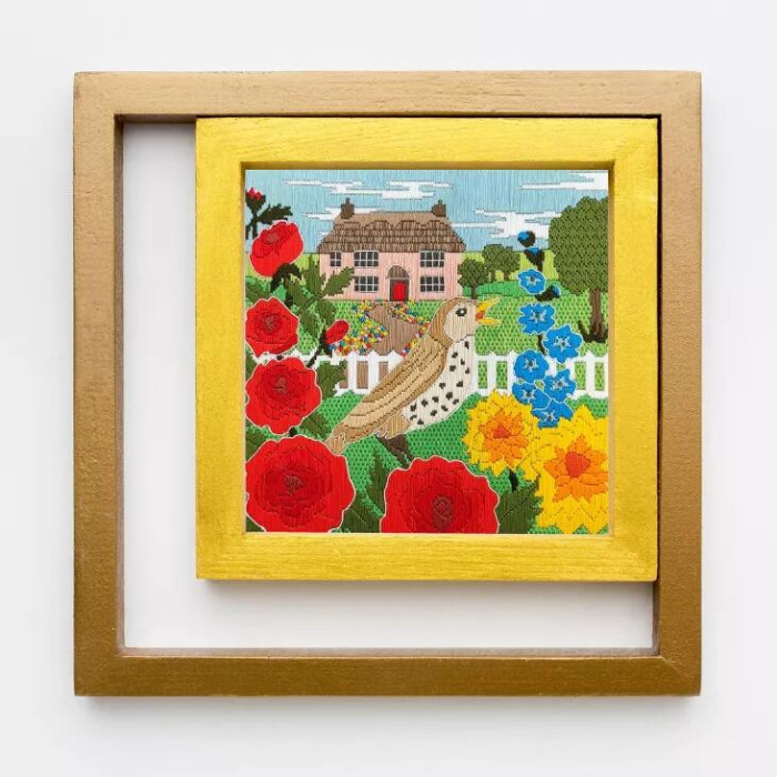 SSKH2 Bothy Threads Набір для вишивки гладдю - Котеджний сад Cottage Garden 18,5x19 см, тканина з малюнком №22