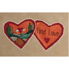 ST142113 Mill Hill Набір для вишивки рахунковим хрестиком + бісером - Іграшка Знайти кохання Find Love 8x8 см, перфорований папір ST142113 Mill Hill Набір для вишивки рахунковим хрестиком + бісером - Іграшка Знайти кохання Find Love 8x8 см, перфорований папір