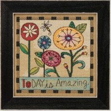 ST151912 Mill Hill Набір для вишивки рахунковим хрестиком + бісером - Сьогодні дивовижно Today is Amazing 18x18 см, перфорований папір