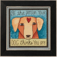 ST152011 Mill Hill Набір для вишивки рахунковим хрестиком + бісером - Будьте Людиною Be the Person 18x18 см, перфорований папір