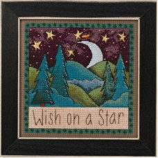 ST152014 Mill Hill Набір для вишивки рахунковим хрестиком + бісером - Бажане на зірці Wish on a Star 18x18 см, перфорований папір