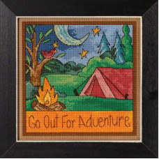 ST152214 Mill Hill Набір для вишивки рахунковим хрестиком + бісером - Назустріч пригодам Out For Adventure 18x18 см, перфорований папір