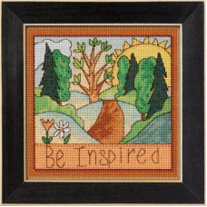 ST152312 Mill Hill Набір для вишивки рахунковим хрестиком + бісером - Будь натхненним Be Inspired 18x18 см, перфорований папір