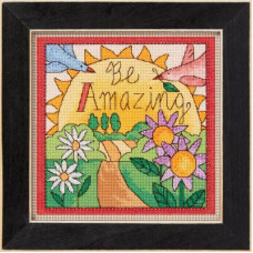 ST152314 Mill Hill Набір для вишивки рахунковим хрестиком + бісером - Будь дивовижним Be Amazing 18x18 см, перфорований папір