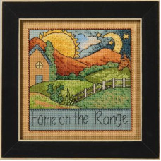 ST152414 Mill Hill Набір для вишивки рахунковим хрестиком + бісером - Будинок у полі Home on the Range 18x18 см, перфорований папір