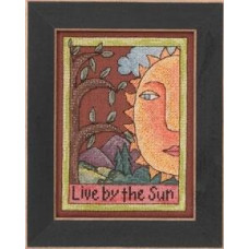 ST303101 Mill Hill Набір для вишивки рахунковим хрестиком + бісером - Живи сонцем Live by the Sun 28x13 см, рівномірка