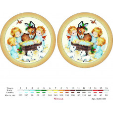 SV-1039 Новорічна іграшка. Alisena. Схема для вишивки бісером