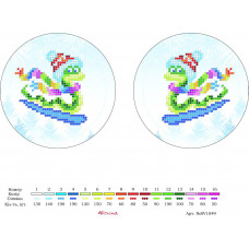SV-1049 Новорічна іграшка. Alisena. Схема для вишивки бісером