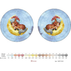 SV-1052 Alisena Заготовка для вишивки бісером - Іграшка 10x10 см (габардин)