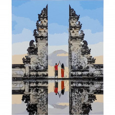 SY6664 Небесні ворота на Балі, 40x50 см. Strateg. Картина за номерами (Стратег)