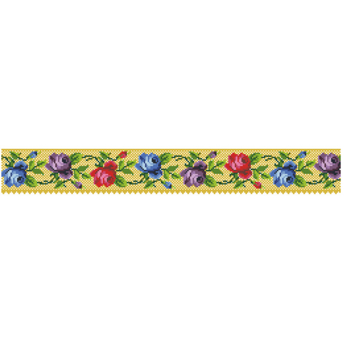 СЖ006пБнннн Барвиста вишиванка Заготовка для вишивки - Спідниця жіноча Розкішні квіти. Буковинська р.42-54 габардин, білий