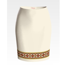 СЖ039шМнннн Барвиста вишиванка Заготовка для вишивки - Спідниця жіноча Український степ р.42-54 шовк, бежевий