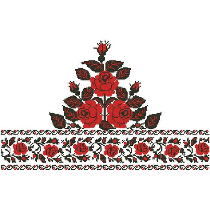 СЖ043кБнннн Спідниця жіноча, атлас-коттон, білий. Барвиста вишиванка. Заготовка для вишивки бісером