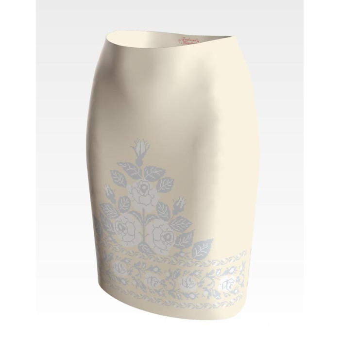 СЖ044дМнннн Барвиста вишиванка Заготовка для вишивки - Спідниця жіноча Весільні пари р.42-54 домоткане полотно, бежевий