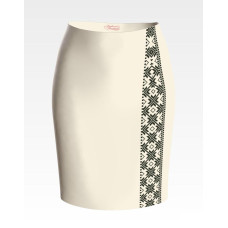 СЖ049шМнннн Барвиста вишиванка Заготовка для вишивки - Спідниця жіноча Класична р.42-54 шовк, бежевий