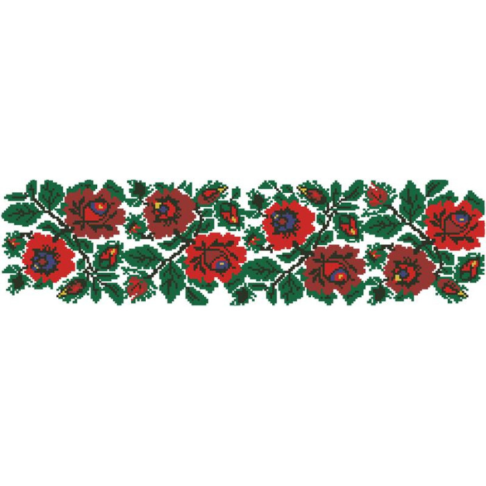 СЖ062кБнннн Спідниця жіноча, атлас-коттон, білий. Барвиста вишиванка. Заготовка для вишивки бісером