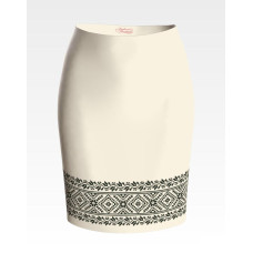 СЖ066дМнннн Барвиста вишиванка Заготовка для вишивки - Спідниця жіноча Жито р.42-54 домоткане полотно, бежевий