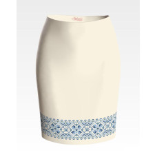 СЖ067кМнннн Барвиста вишиванка Заготовка для вишивки - Спідниця жіноча Зірка р.42-54 атлас, бежевий