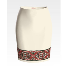 СЖ070кМнннн Барвиста вишиванка Заготовка для вишивки - Спідниця жіноча Поділля р.42-54 атлас, бежевий