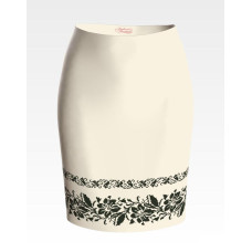 СЖ072дМнннн Барвиста вишиванка Заготовка для вишивки - Спідниця жіноча Лілея р.42-54 домоткане полотно, бежевий