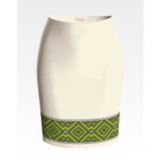 СЖ076дМнннн Барвиста вишиванка Заготовка для вишивки - Спідниця жіноча Вогняна р.42-54 домоткане полотно, бежевий