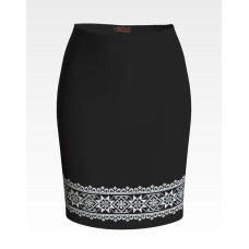 СЖ077шЧнннн Барвиста вишиванка Заготовка для вишивки - Спідниця жіноча Стильна р.42-54 шовк, чорний