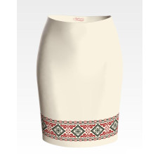 СЖ078кМнннн Барвиста вишиванка Заготовка для вишивки - Спідниця жіноча Елегантна р.42-54 атлас, бежевий