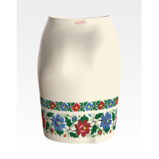 СЖ092кМнннн Барвиста вишиванка Заготовка для вишивки - Спідниця жіноча Буковинська р.42-54 атлас, бежевий