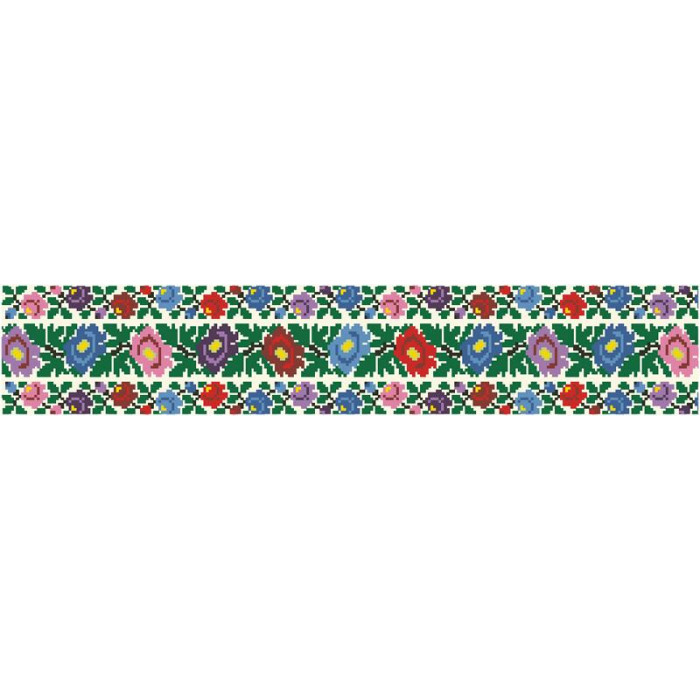 СЖ095дМнннн Барвиста вишиванка Заготовка для вишивки - Спідниця жіноча Буковинська квітка р.42-54 домоткане полотно, бежевий