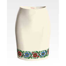 СЖ098дМнннн Барвиста вишиванка Заготовка для вишивки - Спідниця жіноча Буковинська сучасна р.42-54 домоткане полотно, бежевий