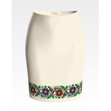 СЖ099шМнннн Барвиста вишиванка Заготовка для вишивки - Спідниця жіноча Буковинська сучасна р.42-54 шовк, бежевий