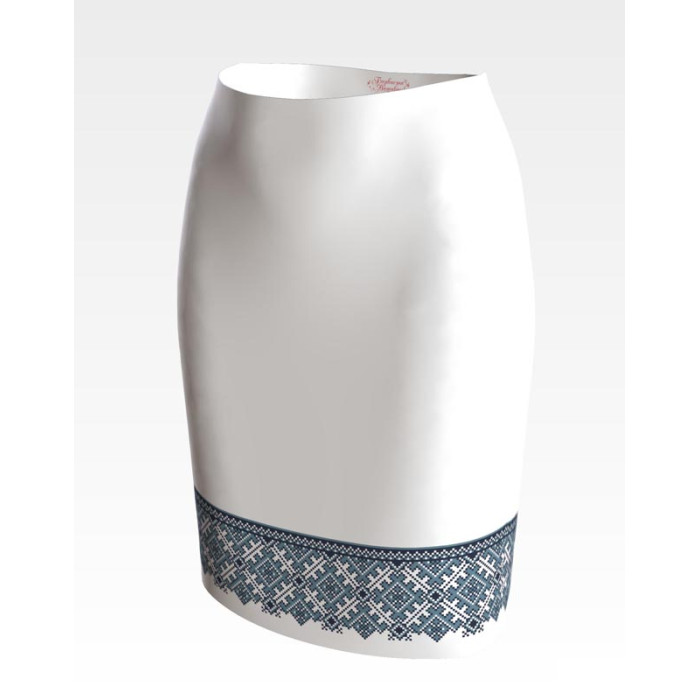 СЖ103пБнннн Барвиста вишиванка Заготовка для вишивки - Спідниця жіноча Львівська р.42-54 габардин, білий