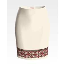 СЖ104кМнннн Барвиста вишиванка Заготовка для вишивки - Спідниця жіноча Львівська р.42-54 атлас, бежевий