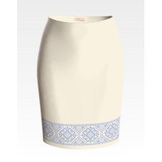 СЖ105дМнннн Барвиста вишиванка Заготовка для вишивки - Спідниця жіноча Ніжність р.42-54 домоткане полотно, бежевий