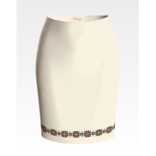 СЖ108кМнннн Барвиста вишиванка Заготовка для вишивки - Спідниця жіноча Дерево життя р.42-54 атлас, бежевий