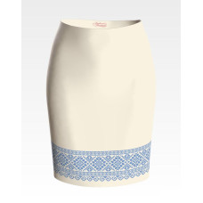 СЖ110кМнннн Барвиста вишиванка Заготовка для вишивки - Спідниця жіноча Роса р.42-54 атлас, бежевий