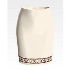 СЖ113дМнннн Барвиста вишиванка Заготовка для вишивки - Спідниця жіноча Західне Поділля р.42-54 домоткане полотно, бежевий