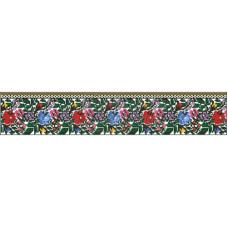 СЖ114шБнннн Барвиста вишиванка Заготовка для вишивки - Спідниця жіноча Борщівські візерунки р.42-54 шовк, білий