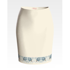 СЖ116дМнннн Барвиста вишиванка Заготовка для вишивки - Спідниця жіноча Ніжний орнамент р.42-54 домоткане полотно, бежевий